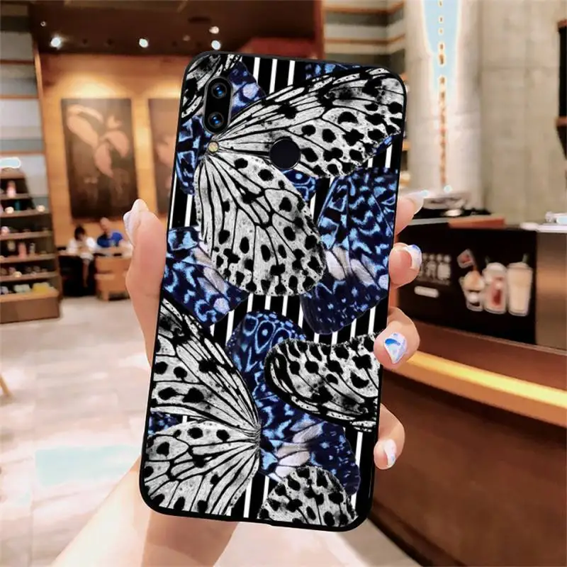 

Butterfly art animal color pattern shell Phone Case For Xiaomi Redmi note 7 8 9 t k30 max3 9 s 10 pro lite