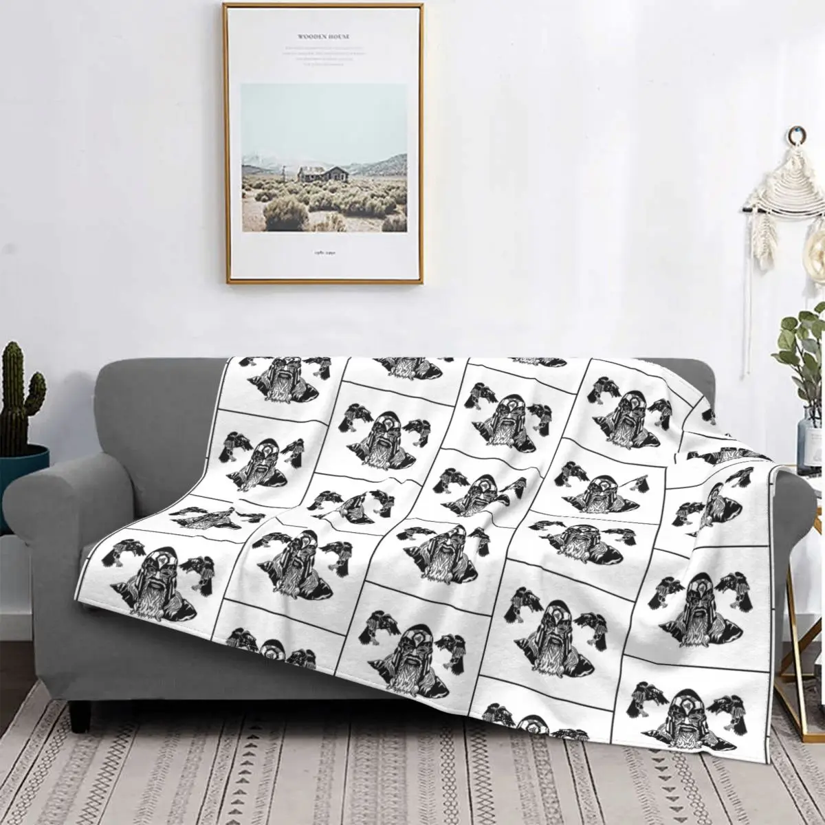 

Manta de terciopelo con estampado de Dios nórdico, cobertor ultrasuave de mitología Valhalla para sofá, colchas de viaje