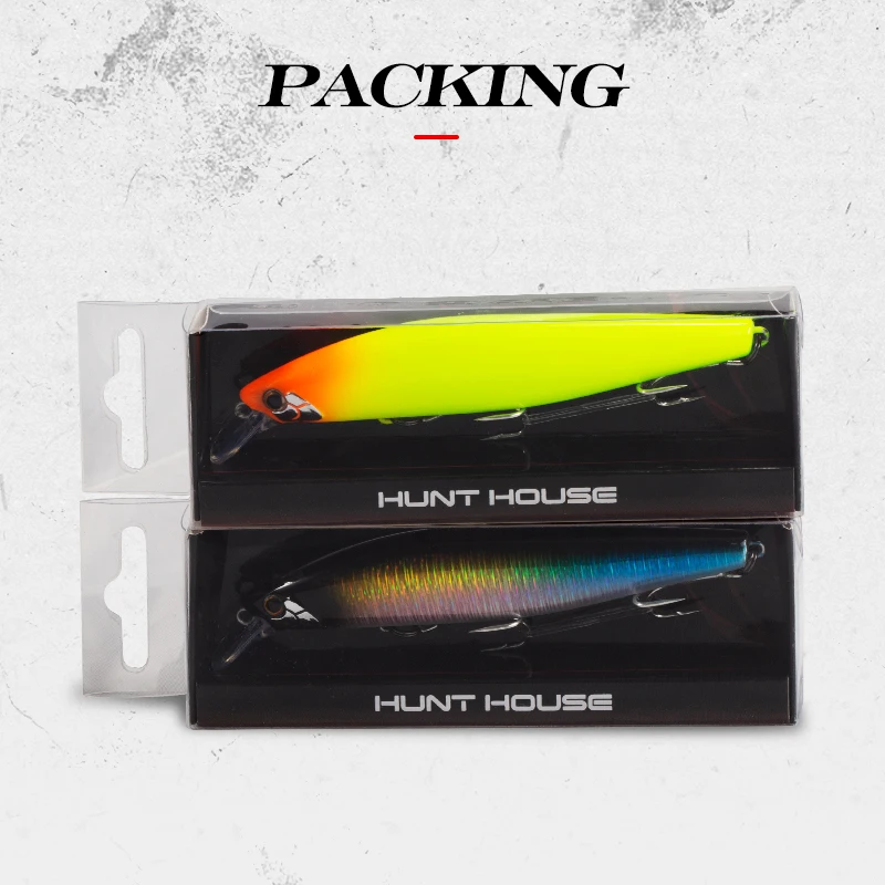 

Hunthouse fishing Minnow lure Tungsten weight slider system 99mm 17g sinking exclusive Silent Assassin flashy sardines cand set