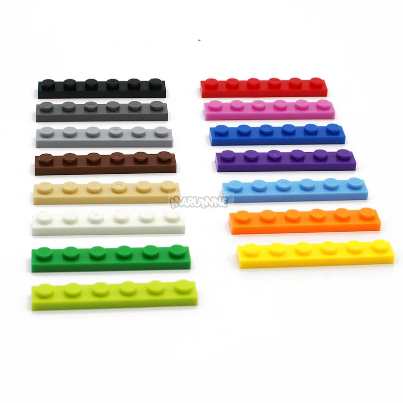 Базовая плита MARUMINE 1x6 100 шт./лот Классические блоки MOC аксессуары развивающие