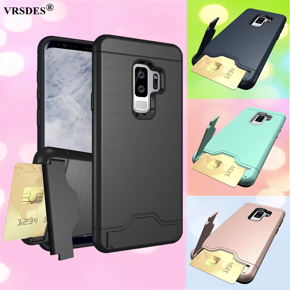 Мягкий резиновый Гибридный ударопрочный чехол из поликарбоната с отделением для