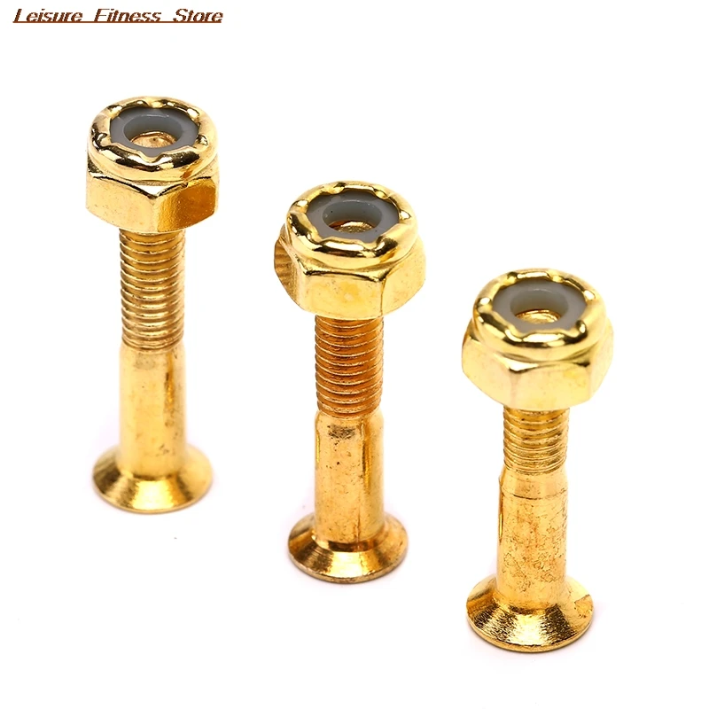 

Pack of 8 Sets Skateboard Longboard Hardware Screws Mounting Bolts Set Carbon Steel