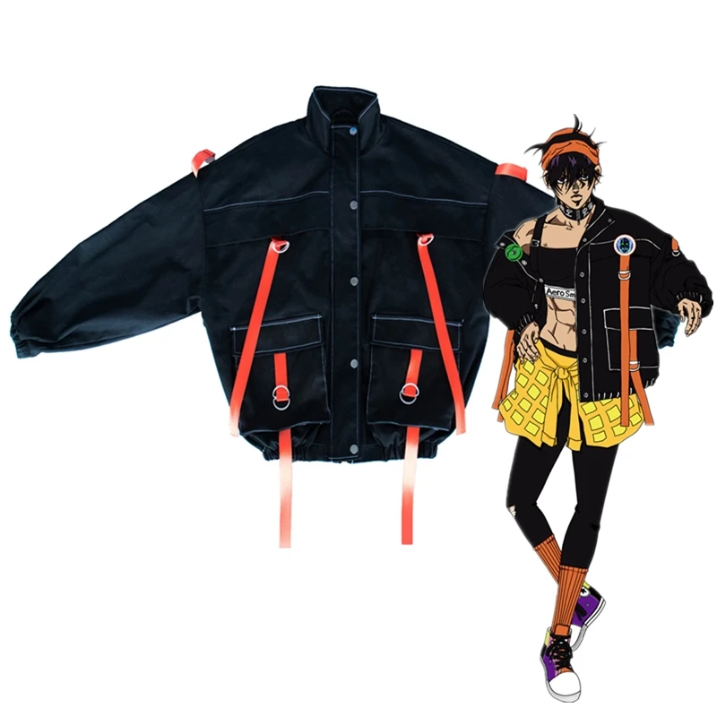 

Narancia Ghirga Cosplay Costume Anime JoJo Bizarre Adventure Only Coat Autumn Winter Daily Coat Halloween Costume For Unisex
