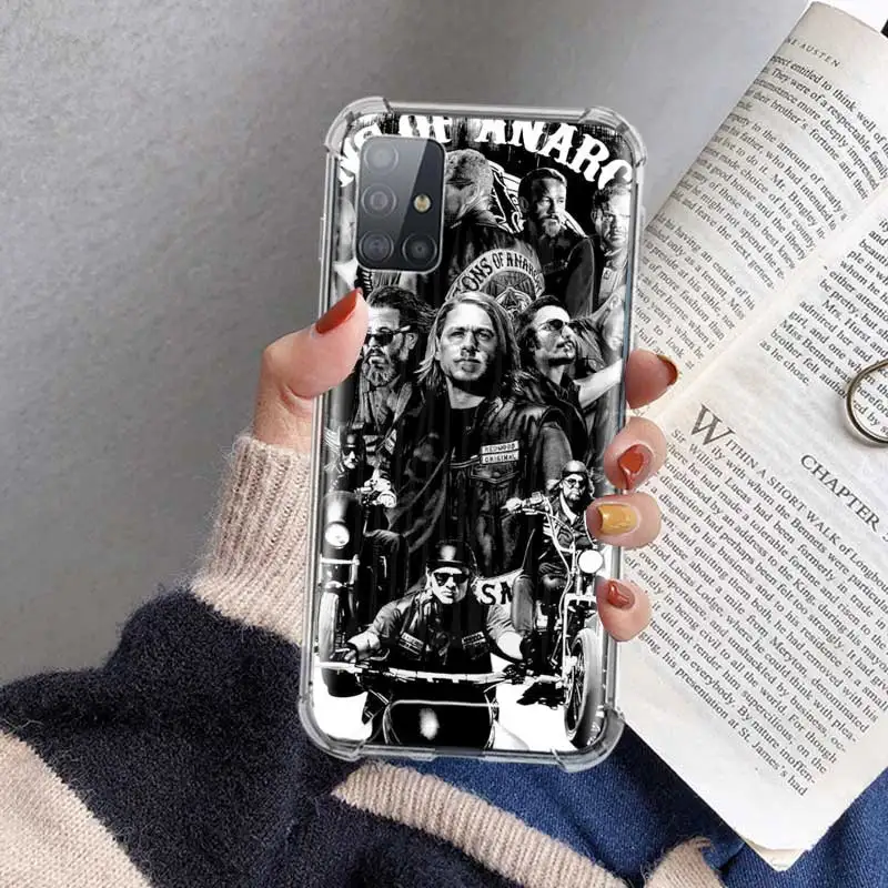 

Case For Samsung Galaxy A71 A51 M51 A42 A41 A31 A21 A21s A11 A01 M31 M31s M21 Cubrir Airbag Phone Coque TV Show Sons Of Anarchy