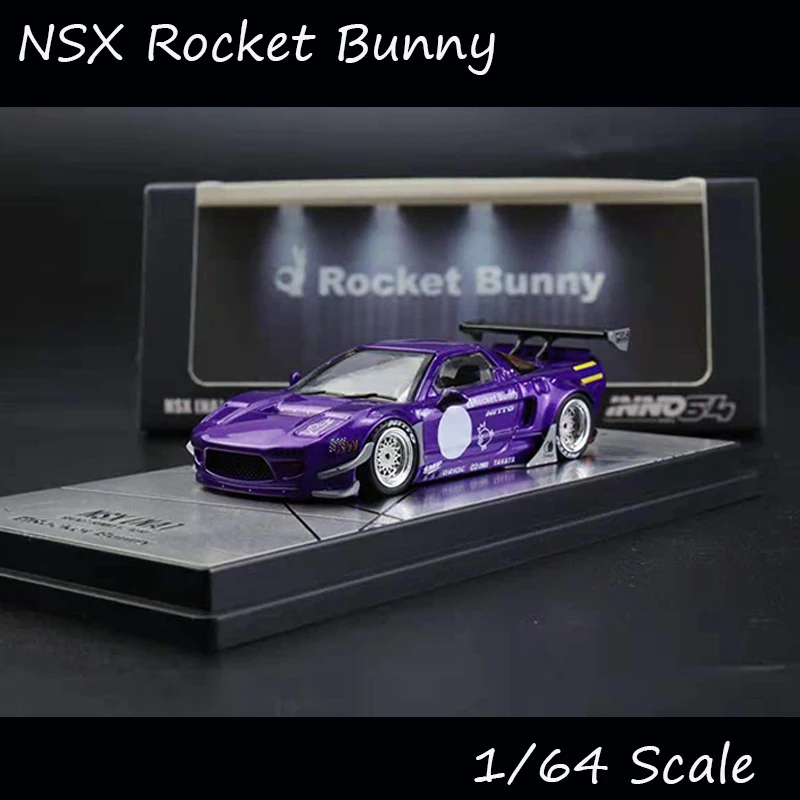 

INNO 1/64 Honda Rocket Bunny V2 коллекция литых автомобилей из сплава-фиолетовый