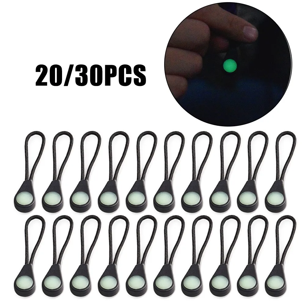 

20/30pcs Zipper Pull Markers Ultra-Bright Glow In The Dark Night For Outdoor Camping Backpack Coats Jackets Rucksacks Tent Bag