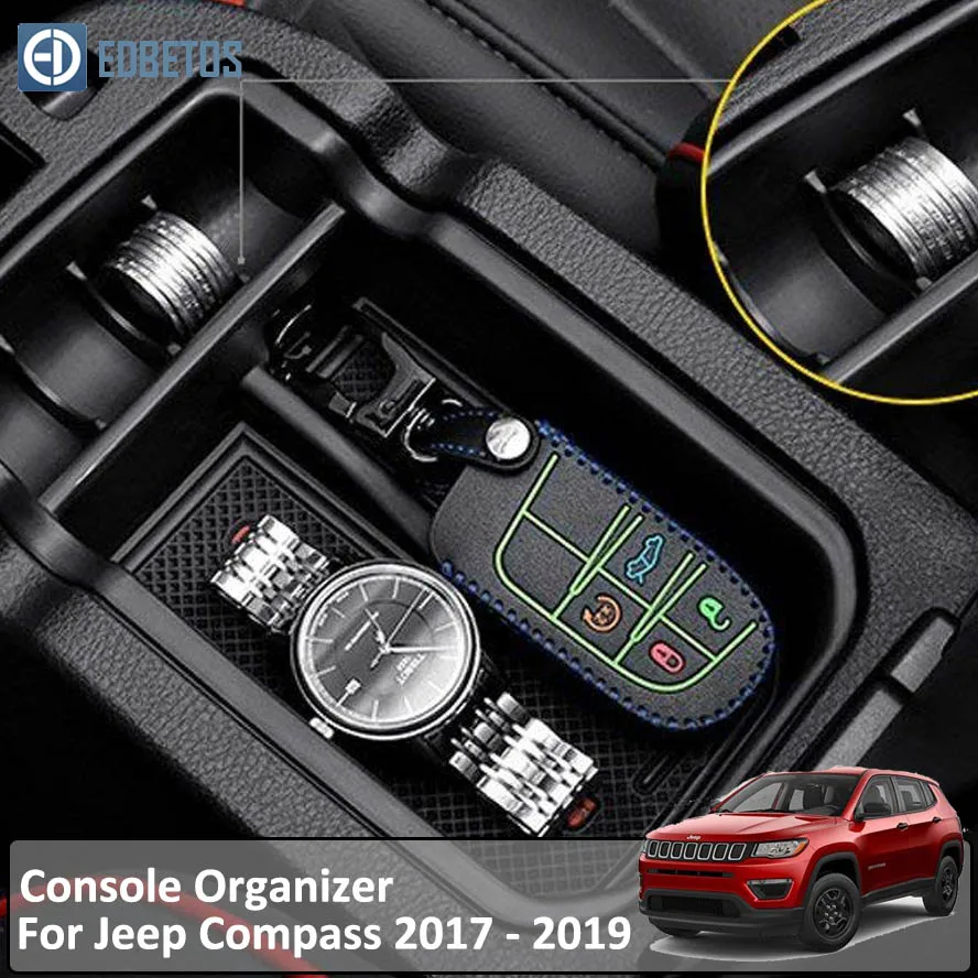 Подлокотник для хранения перчаток для Jeep Compass- Jeep Renegade- центральная консоль Органайзер лоток интерьерные аксессуары