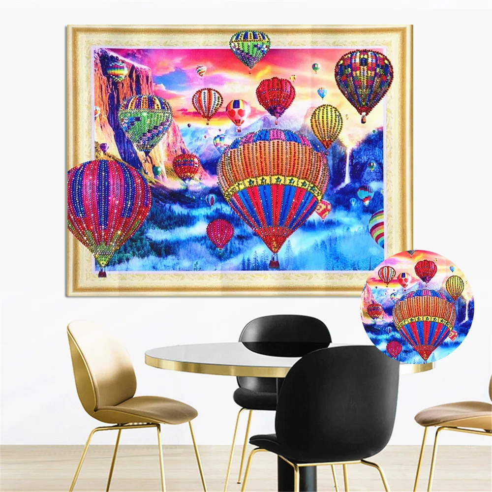 

5d Diamond Painting Special Shape Cartoon Diamond Mosaic Kit Partial Diamond Embroidery Balloon Rhinestone Picture love's gift
