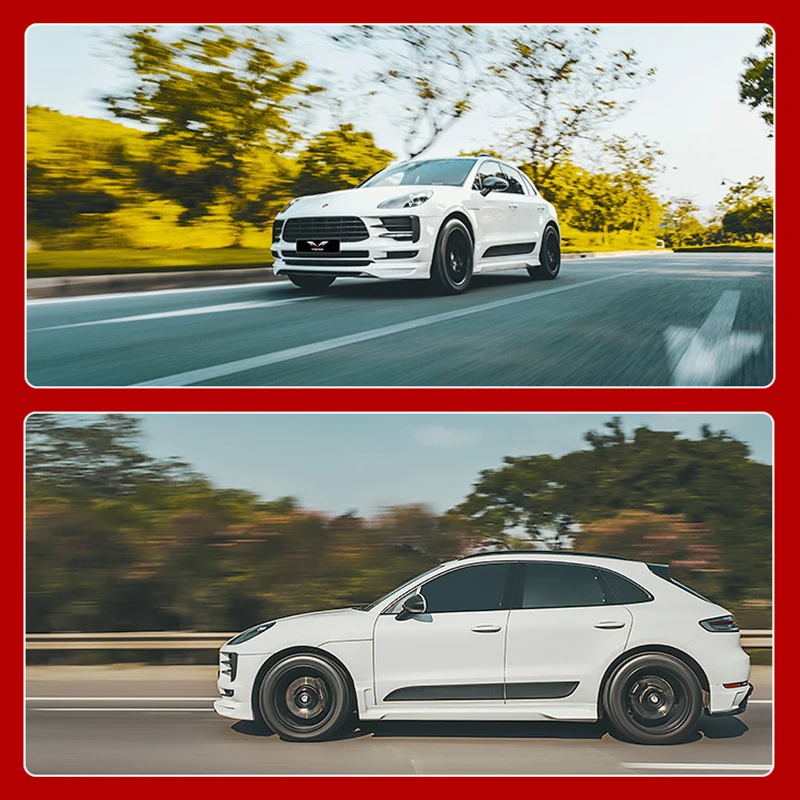 Диффузор для заднего бампера Porsche Macan спойлер передняя лопата задняя губа боковая