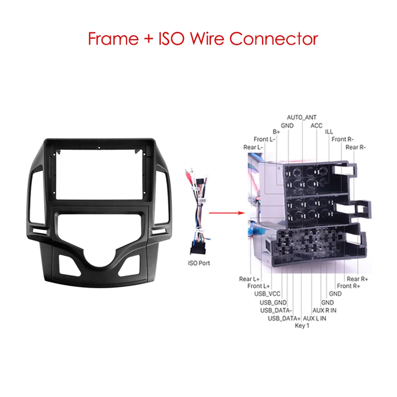 

9" Car Radio Frame ABS Plastic Panel For Hyundai I30 2007 2011 Android Auto GPS Multimedia Video Player Navigation Plate
