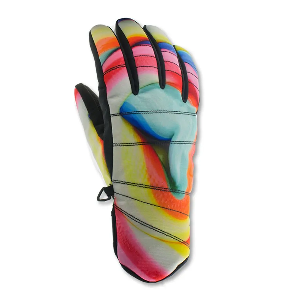 Женские перчатки для катания на лыжах стильные водонепроницаемые ветрозащитные