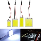 Автомобильная ксеноновая лампа HID 18, 24, 36, 48 COB, светодиодная лампа внутренняя панель автомобиля T10 BA9S переходник для фестона, 12 В постоянного тока, белая