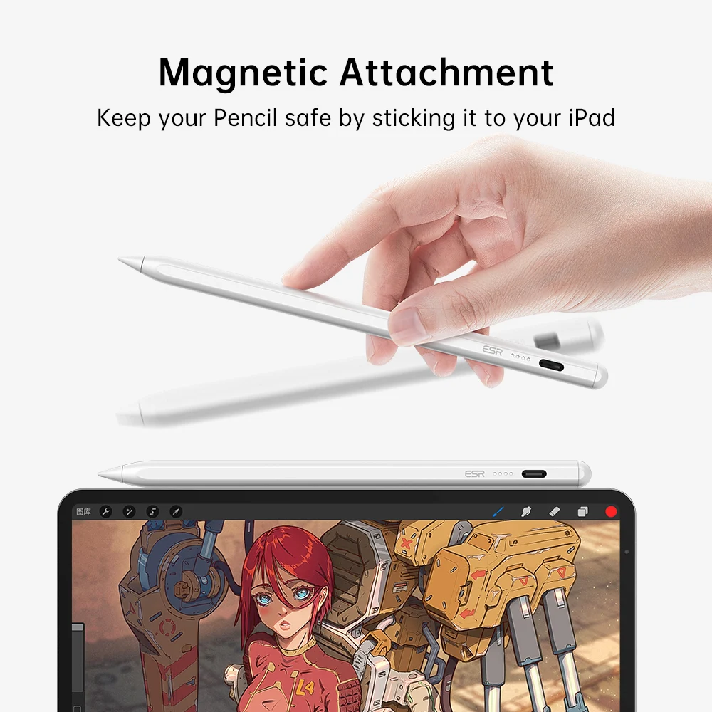 Стилус ESR для Apple Pencil 2 iPad mini6 стилус Pro 11 12 9 Air 4 8 Gen цифровой карандаш |