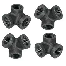 COMBUYFIT 2 шт./лот боковой Выпускной Колено 90 градусов 3-сторонний Тройник черный