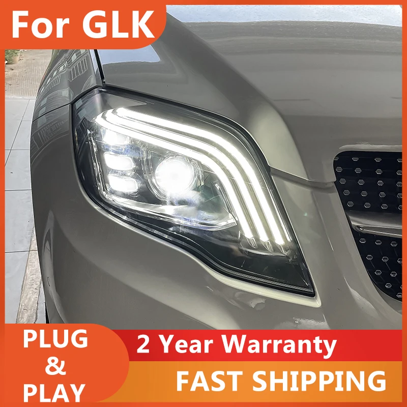 Светодиодный ные фары для Benz GLK 2008-2012 2013-2015 GLK200 GLK260 GLK300 | Автомобили и мотоциклы