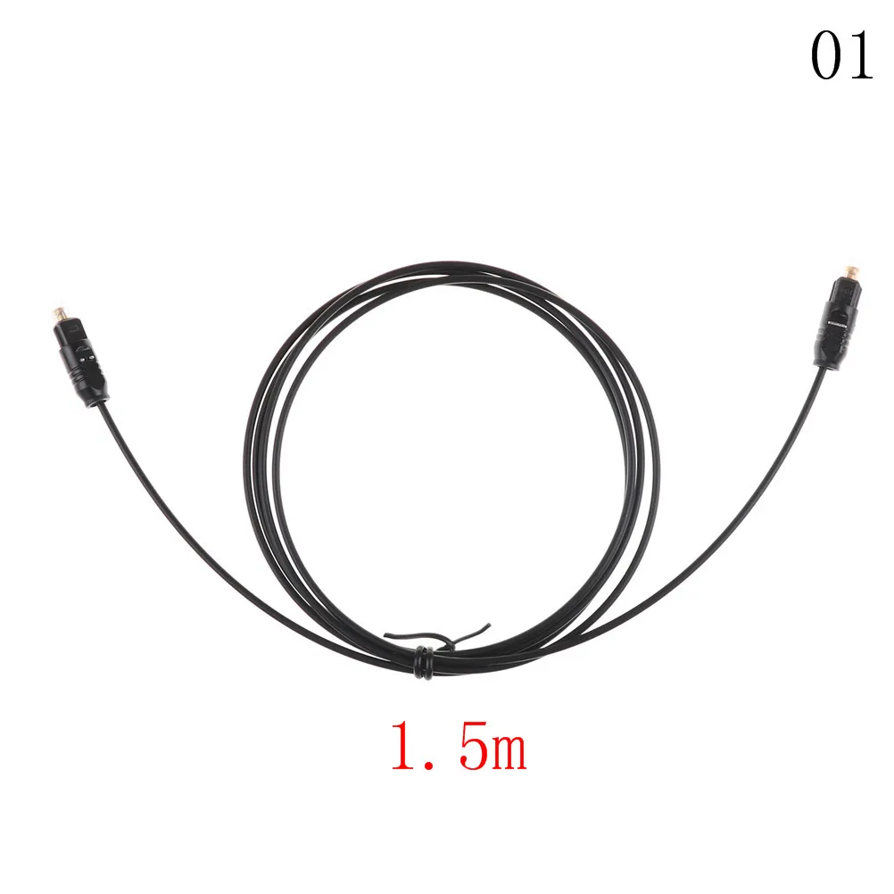 1 5-5 м цифровой аудио оптоволоконный кабель Toslink шнур SPDIF ПВХ для DVD VCR плеера Hi-Fi