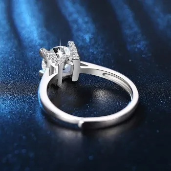 

Korean Fashion Four-claw Diamond Ring Classic Franz Klammer Jewelry TJZ195 Rings for Women Couple Rings Luxury Jewelry Wedding