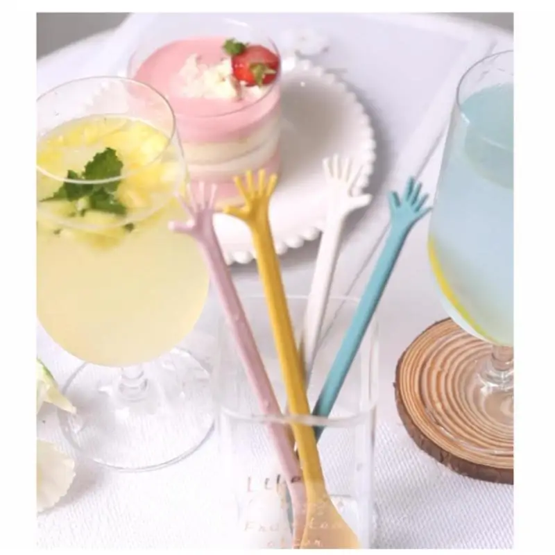 

Набор легкой прочной гладкой посуды, чайная ложка, десерт, кофе, мороженое, ложки, кухонные аксессуары, инструменты для бара, длинная ручка