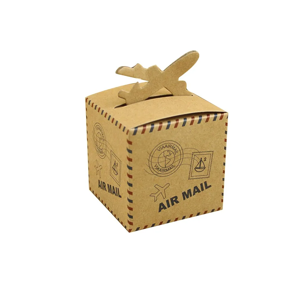 Винтажная коробка для конфет из крафт-бумаги 50 шт. | Дом и сад