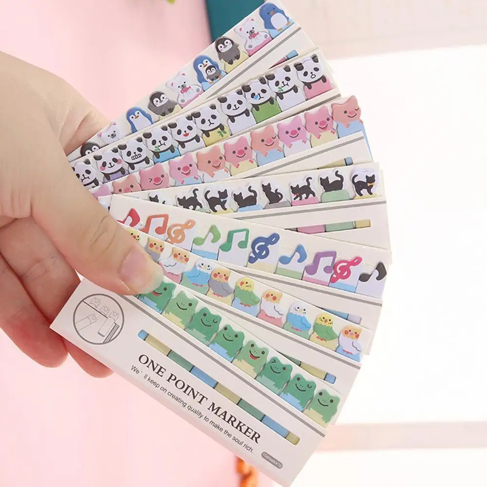 

Kawaii Memo Pad Bookmarks Cute Animal Sticky Notes It Planner Stationery School Paper Posted Stickers Supplies Q1p3