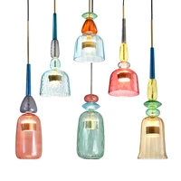nordic color candy pendant lights modern creative living room pendant light kitchen hanging lamps coffee store loft pendant lamp
