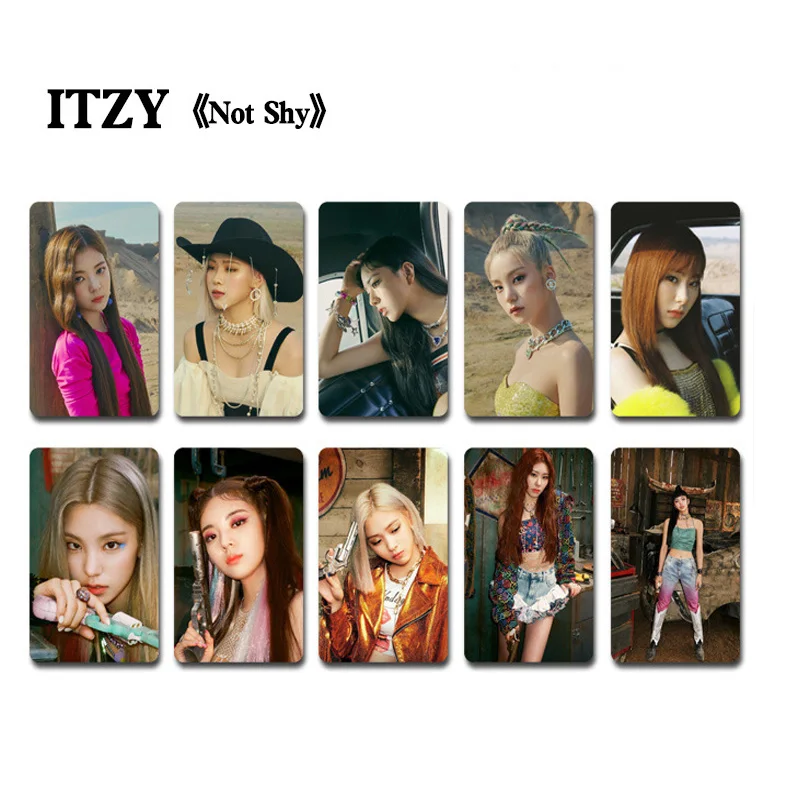 10 шт./компл. Kpop ITZY Фотокарта новая песня не стесняйтесь HD фото ломо карта для