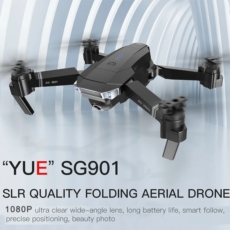 Hot SG901 Drone 4K Dual HD Camera WIFI FPV Optical Flow Foldable Quadcopter Professional Follow Me RC Helicopter Selfie Dron | Электроника