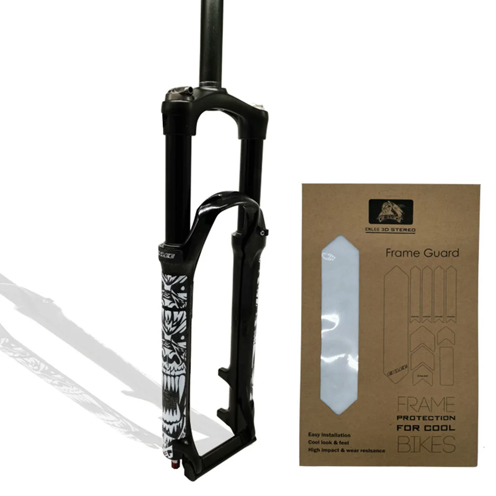 

ENLEE 15pcs Bike Front Fork Sticker Set 3D Scratch Resistant Frame Protector Waterproof Bicycle Frame Guard Stickers