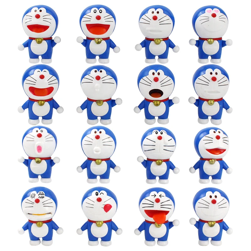 8 шт./компл. японские экшн-фигурки Дораэмон 7 5 см игрушки Brinquedo Коллекционная