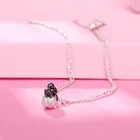 TS-SL012 высокое качество Оригинальные носочки для детей с милым испанский медведь драгоценный кулон ожерелье самостоятельно разработанные ювелирные изделия стерлингового серебра браслет