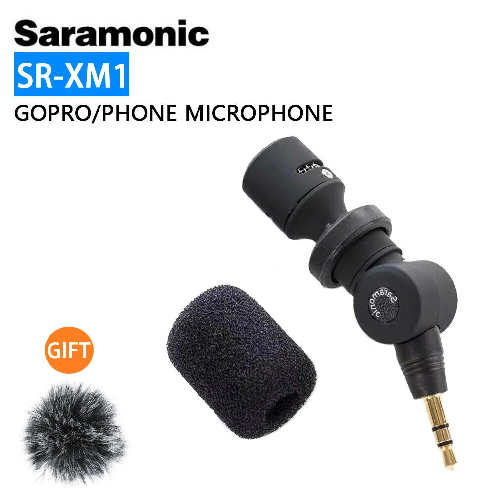 Беспроводной всенаправленный микрофон Saramonic SR-XM1 3 5 мм видеомикрофон для GoPro Hero 7 6