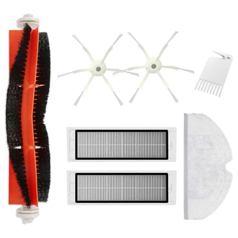 

Боковым щеткам обеспечен Ролик щетки Hepa фильтры для Xiaomi вакуум 2 / 1 S для Roborock S50 S51 S6 для робот-пылесос запчасти