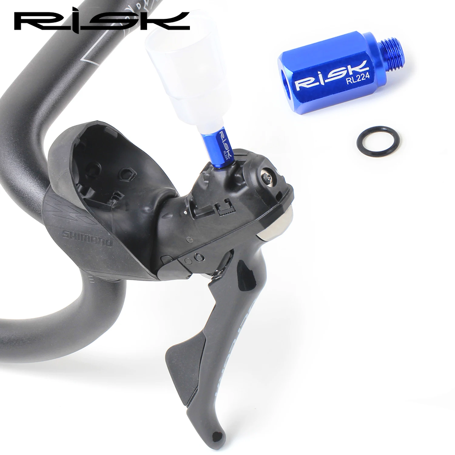 

Risk Bike Bleed Funnel Adapter MTB Hydraulic Disc Brake Oiling DEORE SLX XT XTR convert to Road 105 UT DA Bicycle Repair Tool