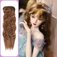 bjd wig accessories 1piece 25100cm doll hair for 13 14 16 112 curly doll hair bjd wig diy free shipping