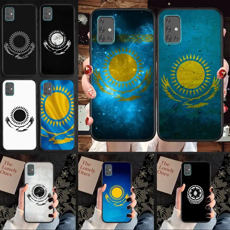 

Kazakhstan flag Phone Case TPU For Samsung S6 S7 S8 S9 S10 Plus S20 S21 S30Ultrs Fundas Cover