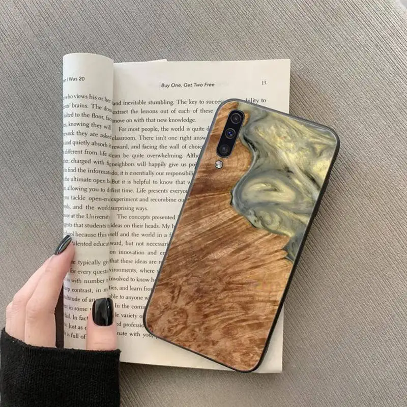 

Wood Resin art original pattern Phone Case For Samsung galaxy S 7 8 9 10 20 edge A 6 10 20 30 50 51 70 note 10 plus