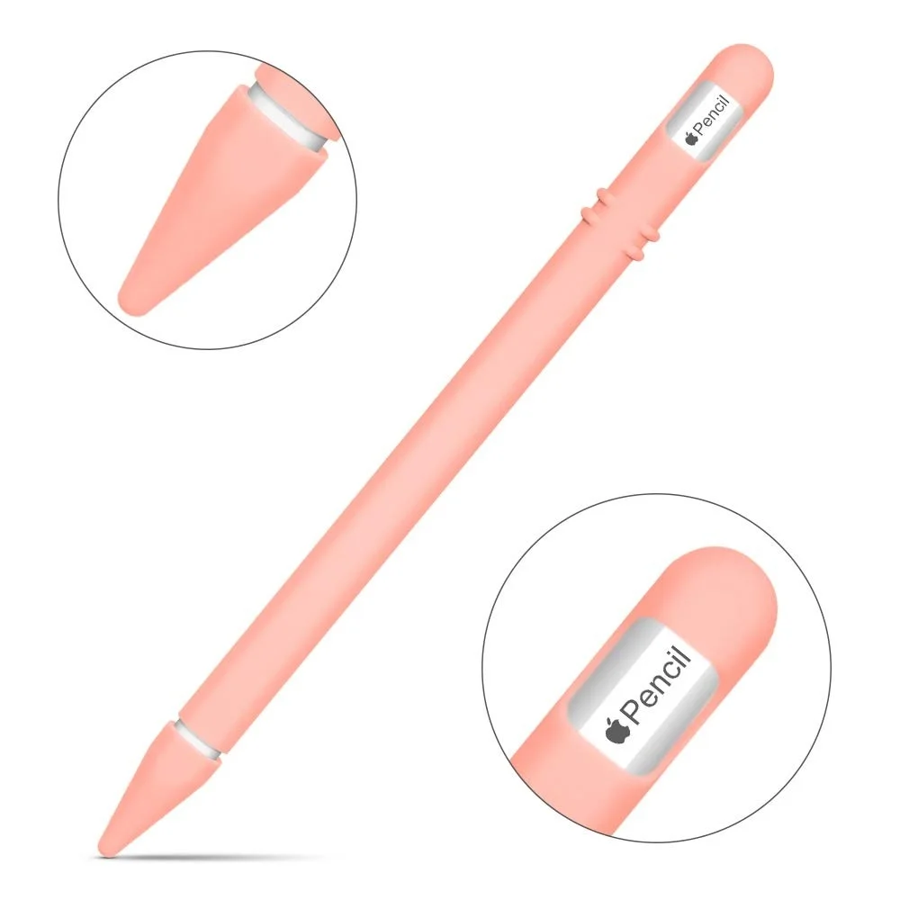 Оранжевый Силиконовый чехол для Apple Pencil 2, Чехол-держатель для iPad Pro 11, 12,9 дюймов,, Apple Pencil 2-го поколения, чехол для стилуса - Цвета: Оранжевый