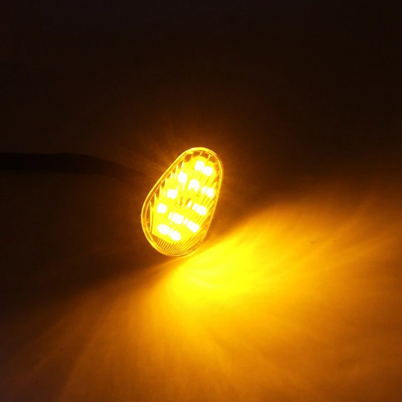 

for Yamaha YZF R1 R6 R6S 2002-2008 Motorcycle LED Flush Mount Turn Signal Light Indicator Blinker Lamp