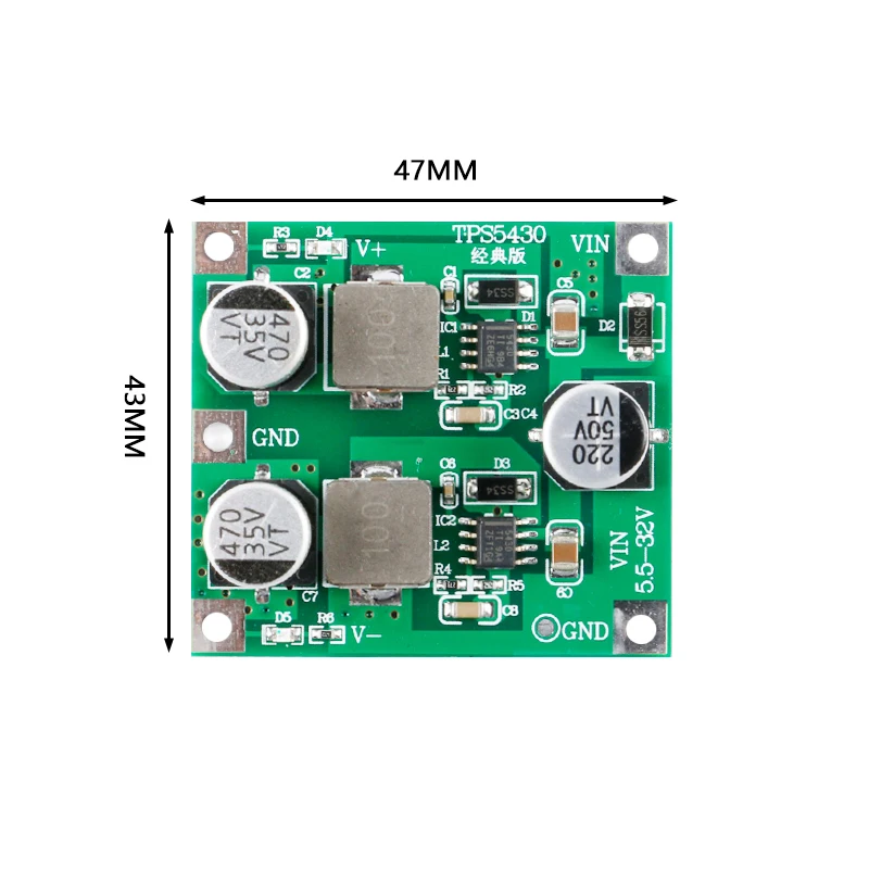 TPS5430 модуль импульсного источника питания положительный отрицательный 5 В/12 В/15 в