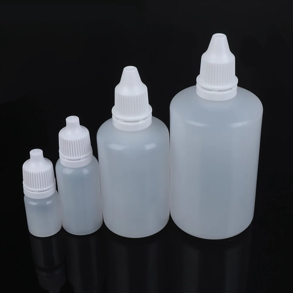 1 шт 5-100ml Пустые Пластик бутыль для глаз с пипеткой жидкое косметическое средство