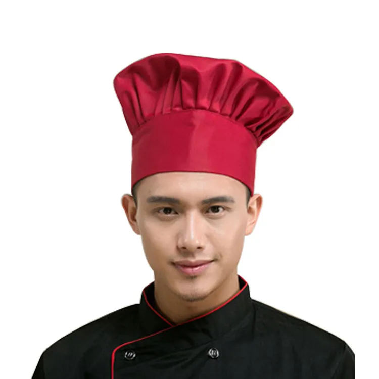 

Fashion Baker Chef Adjustable Catering Elastic Kitchen Cook Hat Men Cap Three Colors Optional Kitchen Accessories For Cakes #Y5