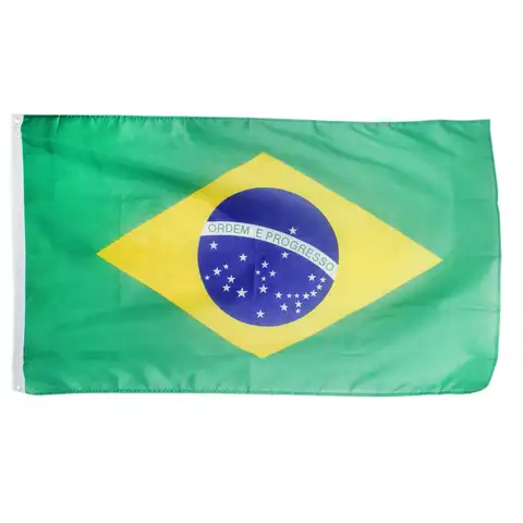 Большой Бразильский национальный флаг, бразильский футбольный баннер 150*90 см/5*3 фута, праздничная поставка