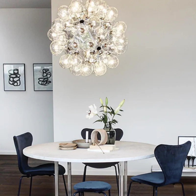 

Taraxacum bubbles Pendant Lights Glass Mirror Ball Hanging Lamp Kitchen Modern Lighting Fixtures Hanging Light bar Dining room