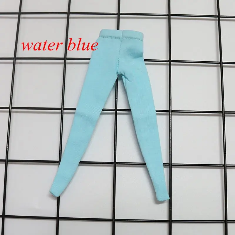 water blue Doll’s Blyth Clothes Socking Candy Color Pantyhose Basic Pure Cotton Pant for Azone,Pullip,Baribes,Blyth 1/6 Doll Accessories - Цвет: water blue