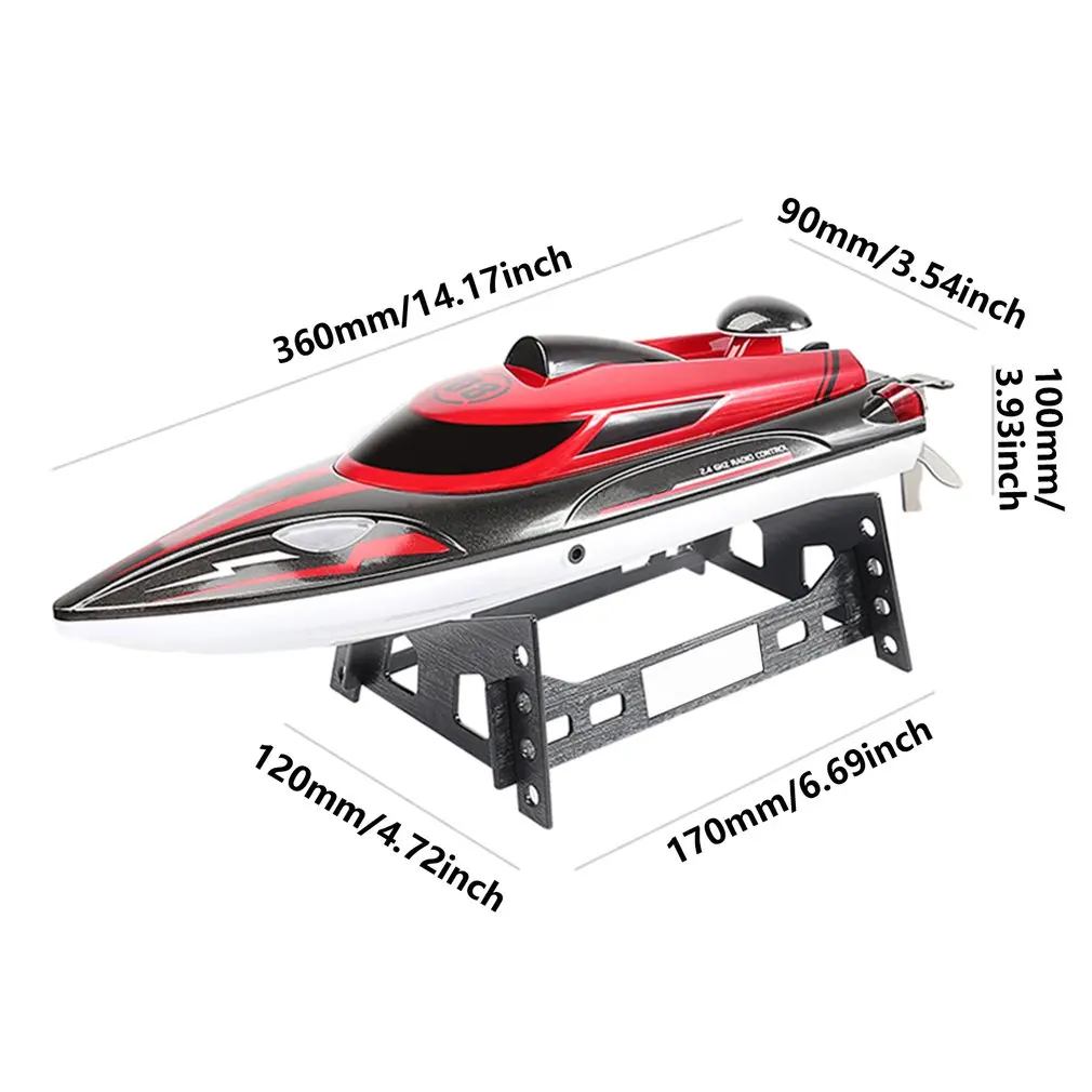 

HJ808 2.4G RC Boat High Speed Remote Control Racing Ship Water Speed Boat Children Model Toy RC Model Ship