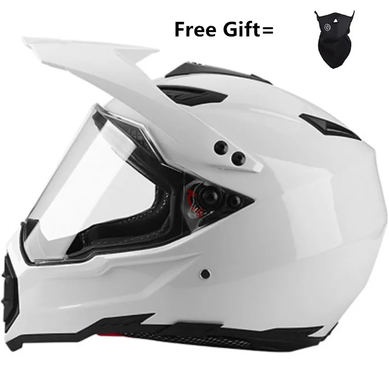

Шлем для мотокросса Off Road Professional Atv Cross Mtb Dh Racing Мотоцикл Байк Capacete De Moto Casco Белый CE DOT