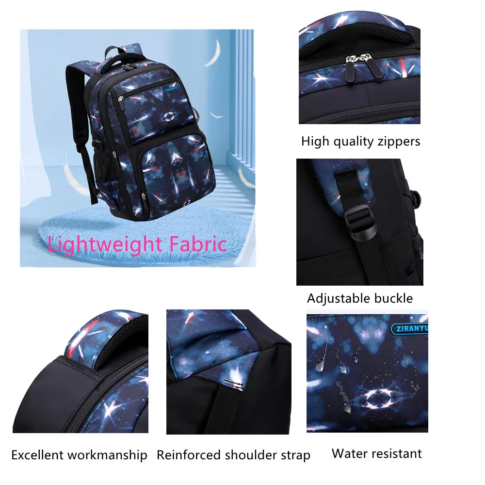 Rolling Backpack for Boys Wheeled Bag with Lunch Box Trolley School Bags Carry On Kids' Luggage Primary Junior High | Багаж и сумки