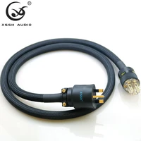 xssh audio yivo furutech hifi amplifier ofc pure copper gold plated uk iec ac female male power plug power cable cord wire