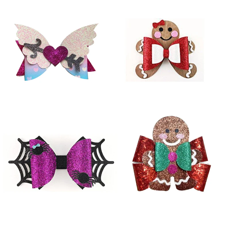 Рождественский Хэллоуин лук вырубной штамп для альбом Скрапбукинг карты