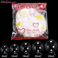 10pcs 81218202436 inch inflatable bobo ballons clear transparent balloons birthday party supplies wedding baby shower decor